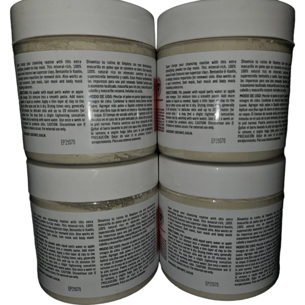 BUNDLE OF 4 NWT Freeman Deep Cleansing Powder-To-Clay Mask (Bentonite & Kaolin)